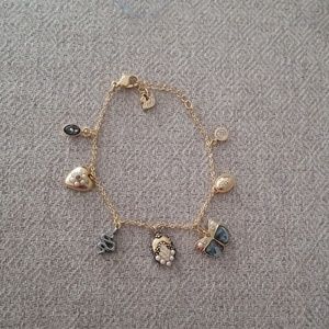 Beautiful Swarovski charm bracelet gold
